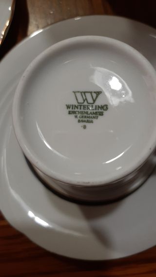 Servizio caffè porcellana bianco
