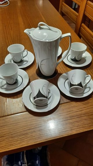 Servizio caffè porcellana bianco