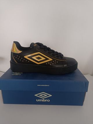 Scarpe donna tg 49 Umbro nere e oro