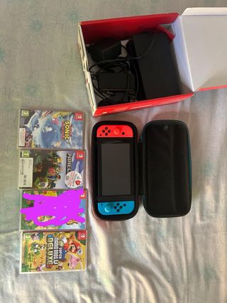 Nintendo Switch azul y roja + 1 juego gratis