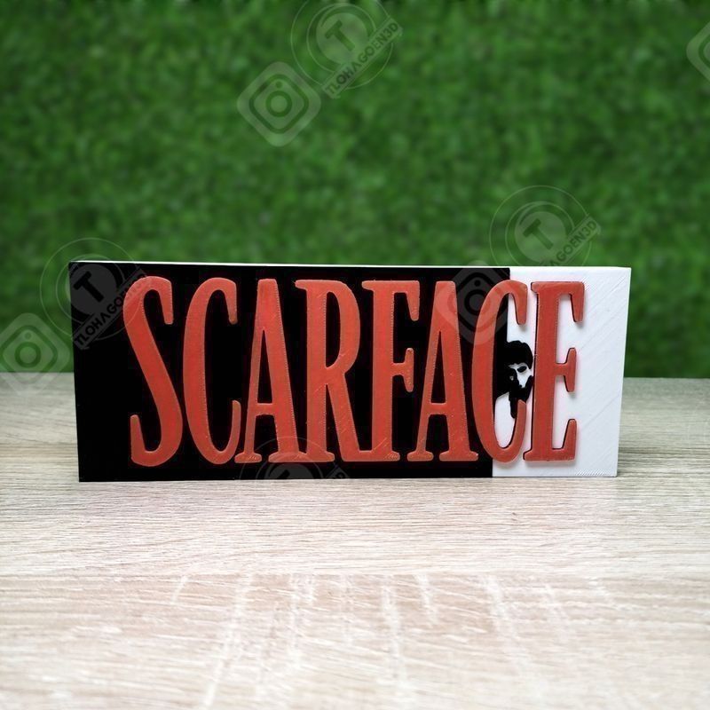Imagen de  Logo Scarface impreso en 3D