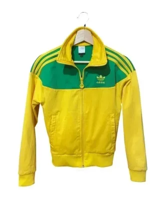Chaqueta Adidas Verde Amarilla Vintage Talla M