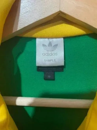 Chaqueta Adidas Verde Amarilla Vintage Talla M