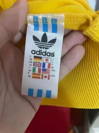 Chaqueta Adidas Verde Amarilla Vintage Talla M