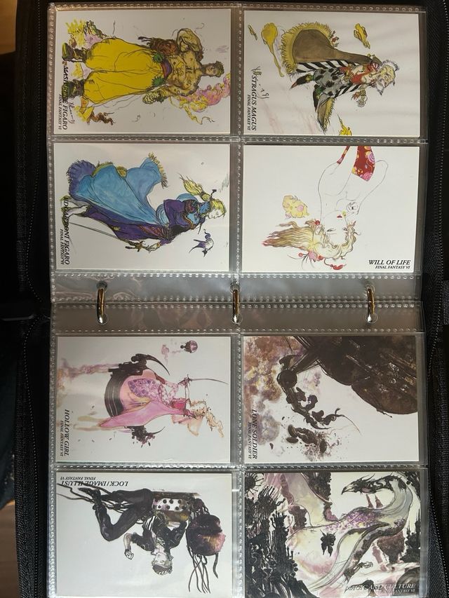 Final fantasy Art Museum card Yoshitaka Amano
