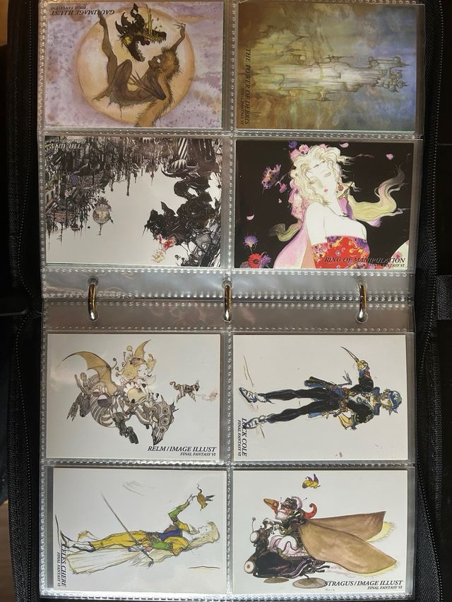 Final fantasy Art Museum card Yoshitaka Amano