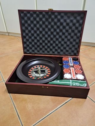 Set Roulette da Tavolo in Legno
