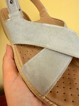 Sandalias Wuapa Plataf. Plata nº37
