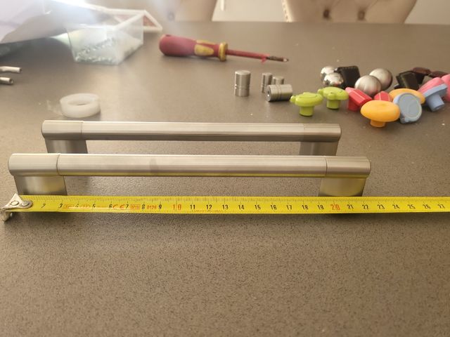 Tiradores acero inoxidable - 2 uds