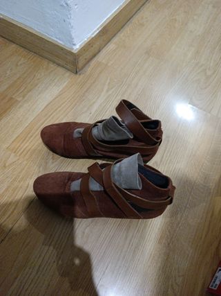 Botines Marrón Piel Talla 38