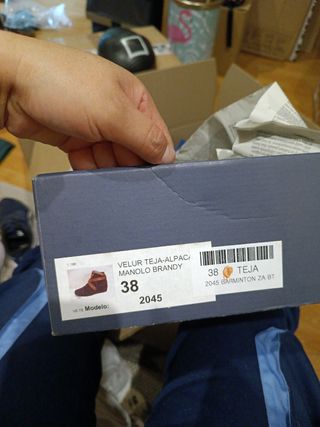 Botines Marrón Piel Talla 38