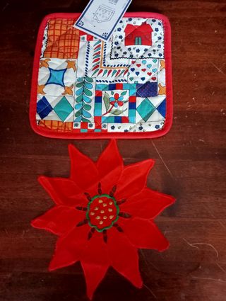 Set Natale Cotone: presina, tovaglietta e sottobic