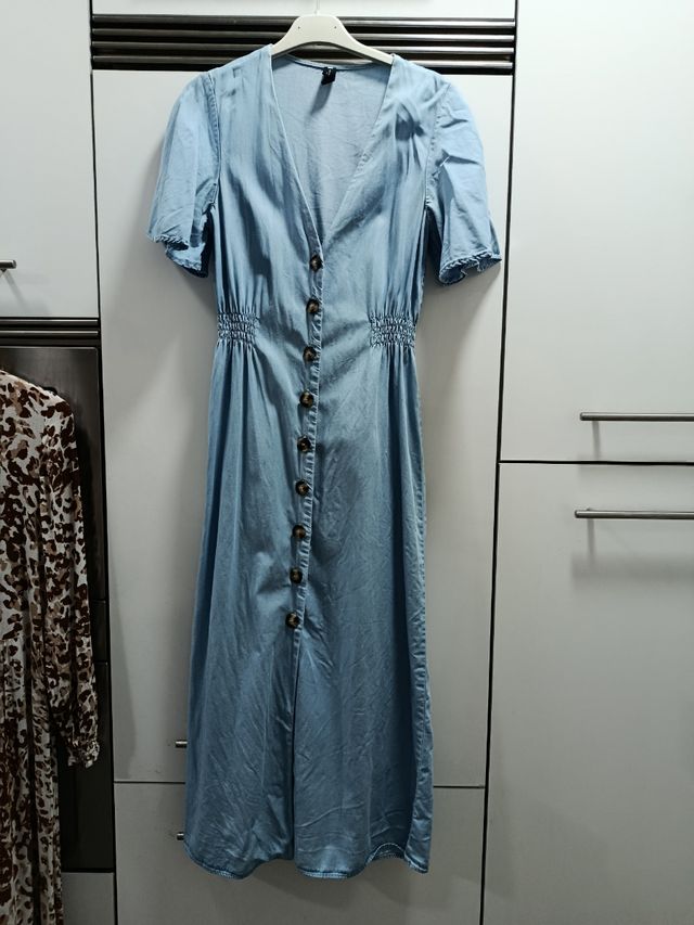 Vestido Zara midi azul - talla XS