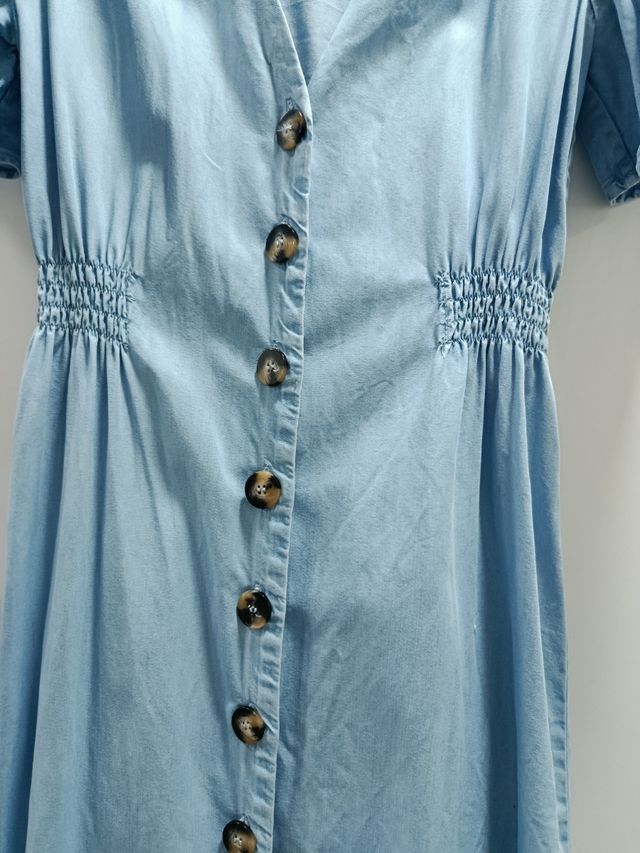 Vestido Zara midi azul - talla XS