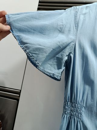 Vestido Zara midi azul - talla XS