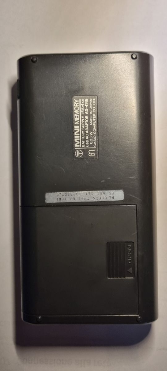 Casio Mini Memory Calcolatrice Vintage