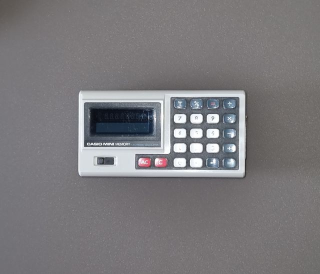 Casio Mini Memory Calcolatrice Vintage