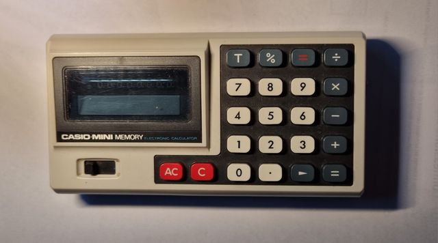 Casio Mini Memory Calcolatrice Vintage