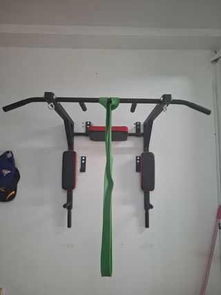 Barra Dominadas Pared + Dips