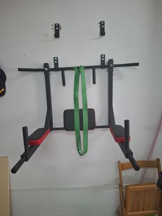 Barra Dominadas Pared + Dips