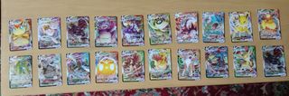 20 cartas Pokémon VMAX