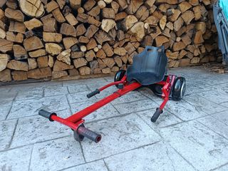Kart eléctrico hoverboard rojo