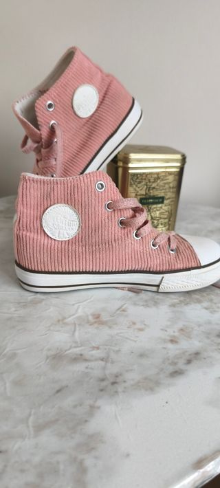 Zapatillas  Estilo Converse niña rosa 31