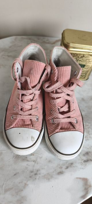 Zapatillas  Estilo Converse niña rosa 31