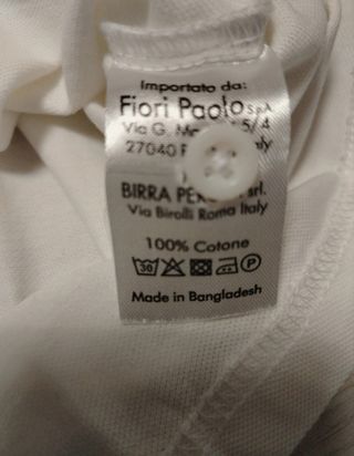 Polo Peroni Uomo L - Bianca