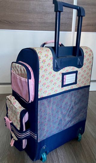 Maleta infantil rosa y azul