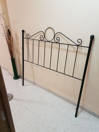 Cabecero cama hierro negro