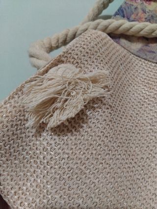 Bolso Frida Kahlo grande de rafia