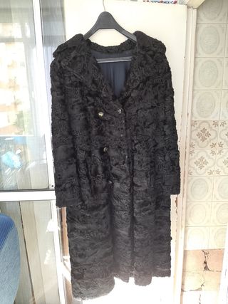 Abrigo astracán negro