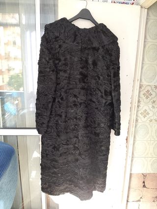 Abrigo astracán negro