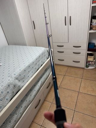 Caña casting cinnetic armed bass purple