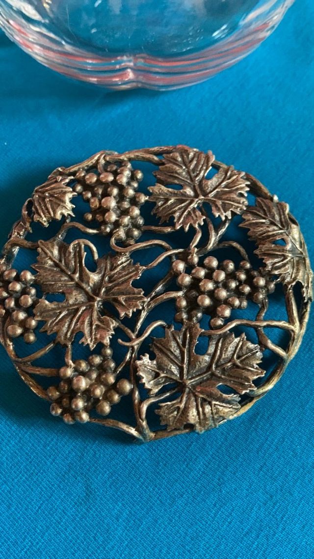 Portapotpourri cristallo e argento 800