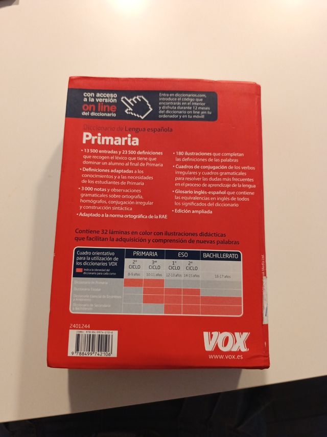 Diccionario de Primaria Lengua Española