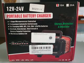 Cargador Batería 12V-24V Portátil