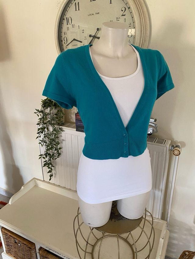 Bolero F&F turquesa - talla 46