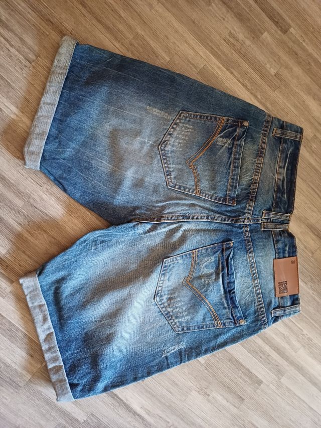 Shorts vaqueros M - Azul - 40
