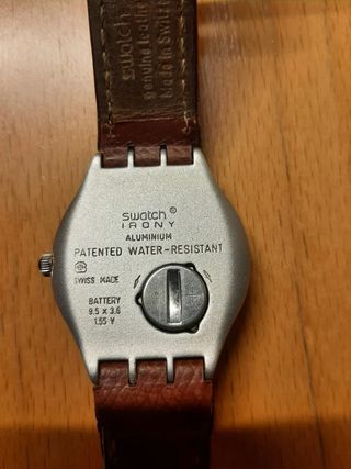 Swatch Irony - Orologio pelle marrone