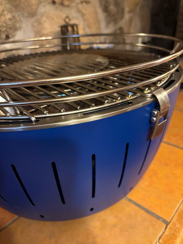 LotusGrill XL azul - Grelhador a carvão