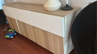 Aparador / Mueble TV IKEA blanco y marrón