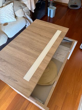 Mesa centro extensible - madera