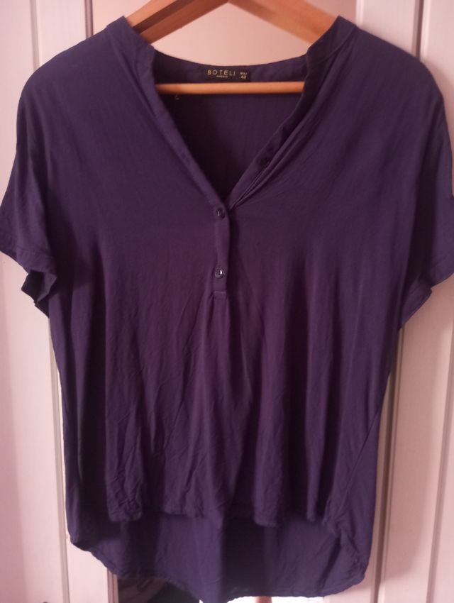 Camisa BOTELI azul marino - Talla L