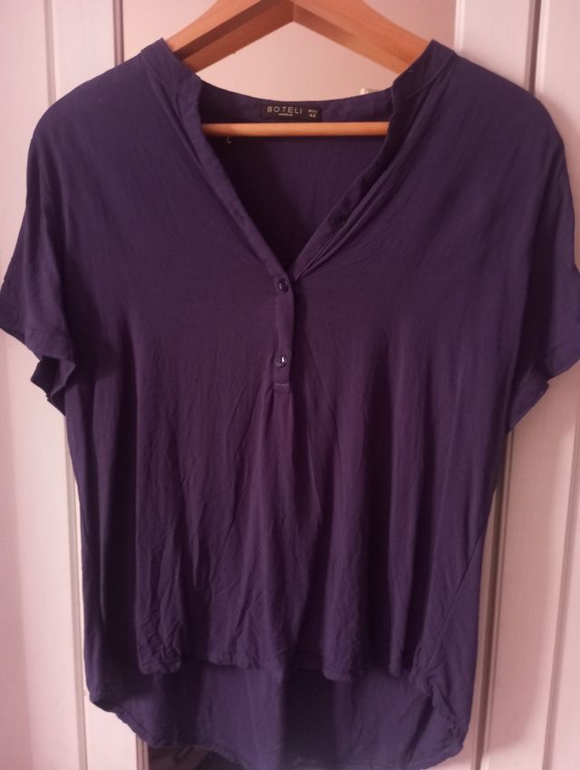 Camisa BOTELI azul marino - Talla L