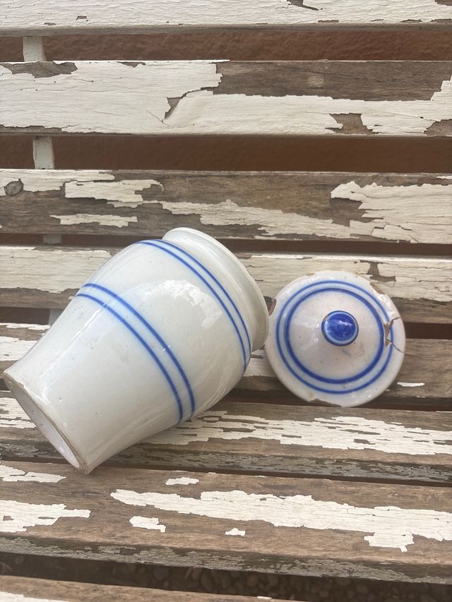 Albarero antiguo | Cerámica azul y blanca