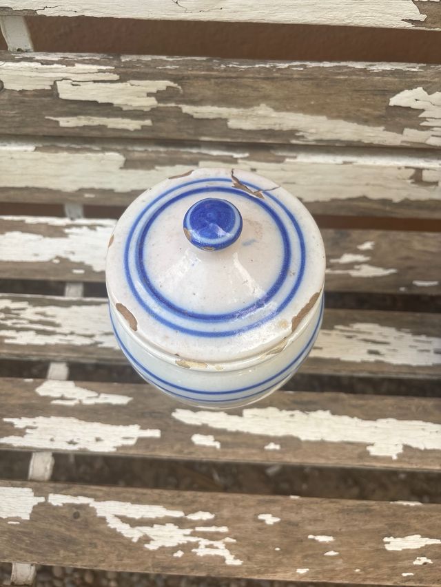 Albarero antiguo | Cerámica azul y blanca