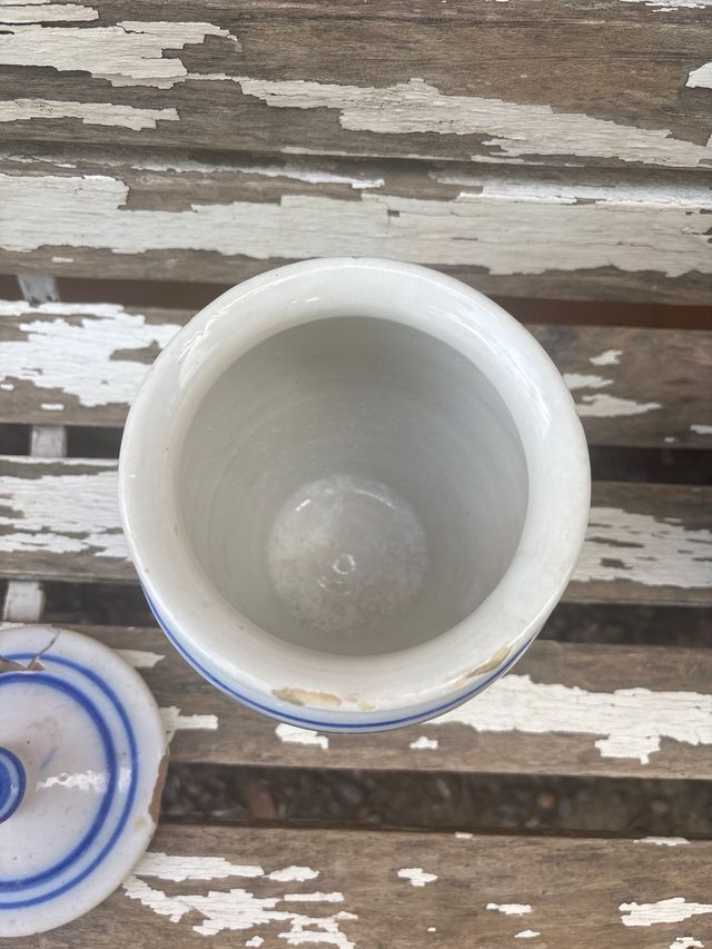 Albarero antiguo | Cerámica azul y blanca