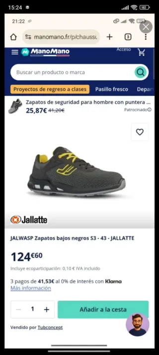 Botas seguridad Jallatte 44
